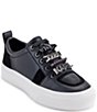 Color:Black - Image 1 - Gretel Leather Platform Sneakers