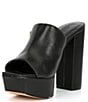 KARL LAGERFELD PARIS Hensley Platform Leather Slide Sandals | Dillard's