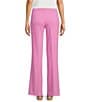 Color:Cyclamen Pink - Image 2 - High Waist Wide Leg Flat Front Pants