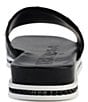 Color:Black - Image 3 - Jeslyn Bon Voyage Leather Charm Slide Sandals