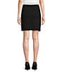 KARL LAGERFELD PARIS Knit Color Block Coordinating Skirt, Color:Black/Soft White - Image 2