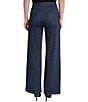 KARL LAGERFELD PARIS Knit Denim Flat Front Full Length Sailor Pants - Image 2