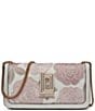 KARL LAGERFELD PARIS Kosette Crossbody Bag, Color:White/Pink - Image 1