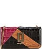 KARL LAGERFELD PARIS Kosette Crossbody Shoulder Bag, Color:Black/Dark Cactus - Image 1