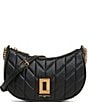 KARL LAGERFELD PARIS Lafayette Demi Crossbody Bag, Color:Black/Gold - Image 1