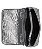 KARL LAGERFELD PARIS Lafayette Metallic Shoulder Bag, Color:Silver - Image 3