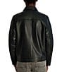 KARL LAGERFELD PARIS Leather Jacket, Color:Black - Image 2