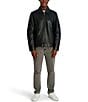 KARL LAGERFELD PARIS Leather Jacket, Color:Black - Image 3