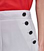 KARL LAGERFELD PARIS Linen Flat Front Wide Leg Coordinating Sailor Pants - Image 4