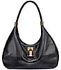 KARL LAGERFELD PARIS Maelynn Lock Hardware Hobo Bag - Image 1