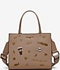 KARL LAGERFELD PARIS Maybelle Karl Duo Satchel Bag, Color:Shell - Image 1