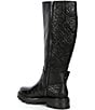 Color:Black - Image 3 - Meara 50/50 Leather Lug Sole Tall Boots
