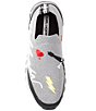 Color:Gunmetal/Black - Image 5 - Miranda Logo Knit Slip-On Platform Wedge Sneakers