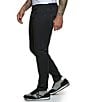 Color:Black - Image 1 - Karl Lagerfeld Paris Moto Stretch Regular Fit Straight Leg Jeans