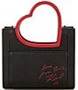 Color:Black/Red - Image 2 - Nouveau Heart Small Tote Bag