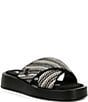 Color:Black/Cream - Image 1 - Ophelia Raffia Platform Sandals