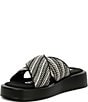 Color:Black/Cream - Image 4 - Ophelia Raffia Platform Sandals