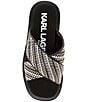 Color:Black/Cream - Image 5 - Ophelia Raffia Platform Sandals