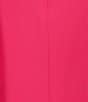 KARL LAGERFELD PARIS Pearl Flower Embellished Point Collar Short Sleeve Polo, Color:Teaberry - Image 4