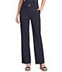 KARL LAGERFELD PARIS Polish Suiting Flat Front Wide Leg Coordinating Pants - Image 1