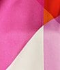 Color:Fuchsia Multi - Image 4 - Printed Crew Neck Short Puff Sleeve Blouse