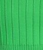 KARL LAGERFELD PARIS Ribbed Knit Crew Neck Short Sleeve Sweater Top - Image 4
