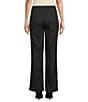 KARL LAGERFELD PARIS Sailor Button Wide Leg Pants, Color:Black - Image 2
