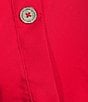 KARL LAGERFELD PARIS Satin Crepe de Chine Surplice Collared Button Front Blouse - Image 4
