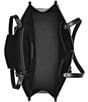 KARL LAGERFELD PARIS Savoie Logo Chain Strap Tote, Color:Black - Image 3