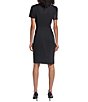 KARL LAGERFELD PARIS Scuba Belted Sheath Dress - Image 2