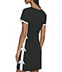 Karl Lagerfeld Paris Scuba Side Bow Dress - Image 2
