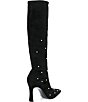 KARL LAGERFELD PARIS Shawna Pearl Embellished Stretch Tall Boots - Image 2