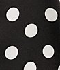 Color:Black/Soft White - Image 4 - Karl Lagerfeld Paris Short Sleeve Ruffle Mock Neck Top
