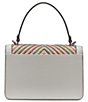 KARL LAGERFELD PARIS Simone Chevron Raffia Satchel Bag - Image 2