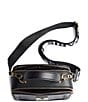 Color:Black - Image 3 - Simone Leather Crossbody Bag