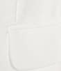 Color:Soft White - Image 5 - Single Button Notch Lapel Long Sleeve Blazer