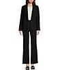 KARL LAGERFELD PARIS Single Button Notch Lapel Long Sleeve Blazer - Image 3