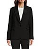 KARL LAGERFELD PARIS Single Button Notch Lapel Long Sleeve Blazer - Image 4