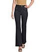 KARL LAGERFELD PARIS Solid Suiting Flare Leg Full Length Pants - Image 5