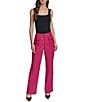 KARL LAGERFELD PARIS Solid Suiting Wide Leg Full Length Pants - Image 4