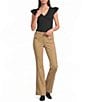 KARL LAGERFELD PARIS Solid Suiting Wide Leg Full Length Pants - Image 3