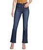 KARL LAGERFELD PARIS Stretch Denim Bow Patch Pocket Straight Jeans - Image 1