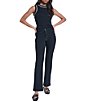 KARL LAGERFELD PARIS Stretch Denim Flat Front Full Length Sailor Jeans - Image 3