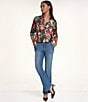KARL LAGERFELD PARIS Stretch Denim Flare Leg Sailor Jeans - Image 5