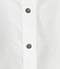 KARL LAGERFELD PARIS Tafetta Point Collar Long Sleeve Corsage Bouse, Color:Soft White - Image 4