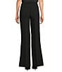 KARL LAGERFELD PARIS Textured Crepe Sailor Pants, Color:Black - Image 2