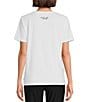 Color:White/Black - Image 2 - Tres Chic Crew Neck Short Sleeve Knit Tee Shirt