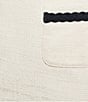 KARL LAGERFELD PARIS Tweed A-Line Skirt, Color:Soft White/Indigo - Image 4