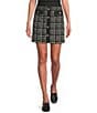 KARL LAGERFELD PARIS Tweed Front Button Coordinating Skirt - Image 1