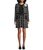 KARL LAGERFELD PARIS Tweed Front Button Coordinating Skirt - Image 3